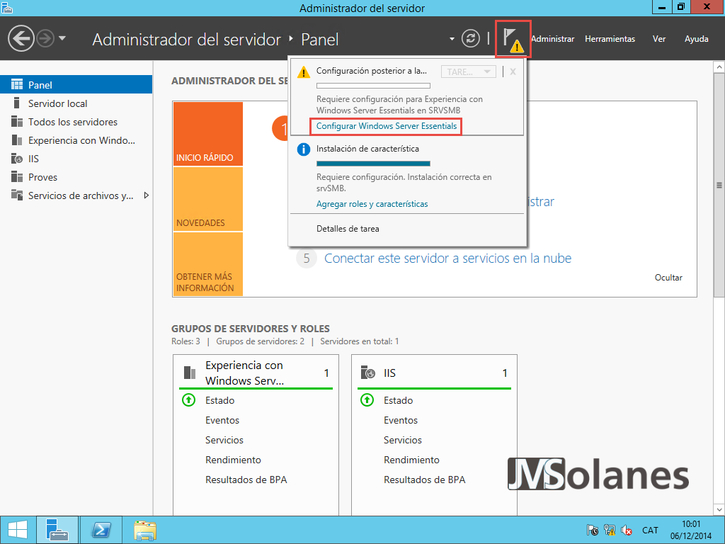 Windows Server Essentials - Instal·lació