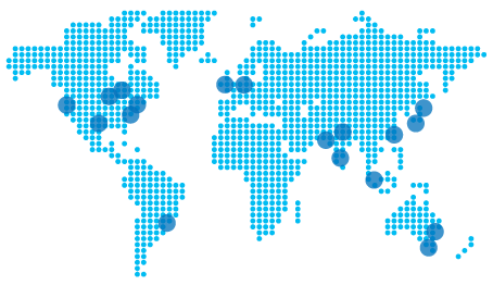 Mapa d'ubicació dels Datacenters de Microsoft Azure